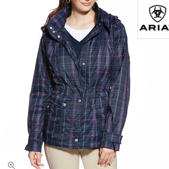 Ariat Jackets & Blazers - Ariat Women’s Plaid Hooded Jacket Coat Size Small Sm S